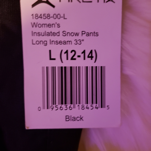 Brand New Tall Snow pants black sz 12/14 - Picture 2 of 12